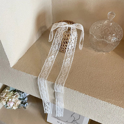 Women's Elegant Simple Style Bow Knot Lace Hair Clip Hair Tie Brooches