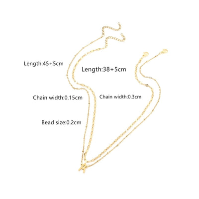 Jewelry Casual Business Classic Style Letter 201 Stainless Steel 304 Stainless Steel Pendant Necklace