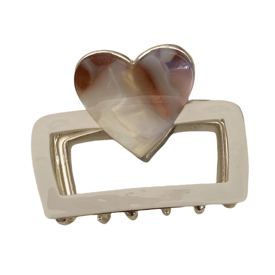 Women's Simple Style Classic Style Heart Shape Acetic acid sheets Hair Claws