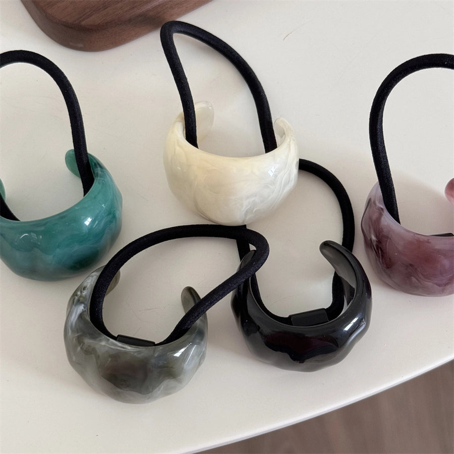 Women's Simple Style Geometric Plastic Resin Hair Tie