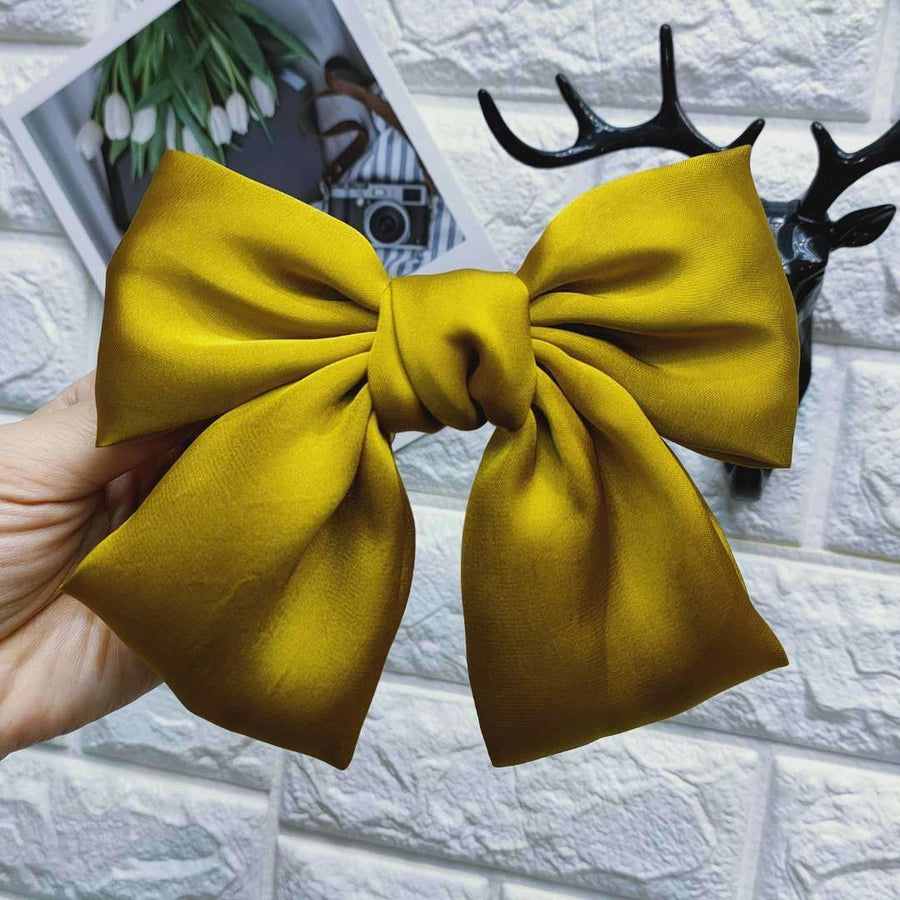 korean style bow knot cloth hair clip hair tie 1 piece