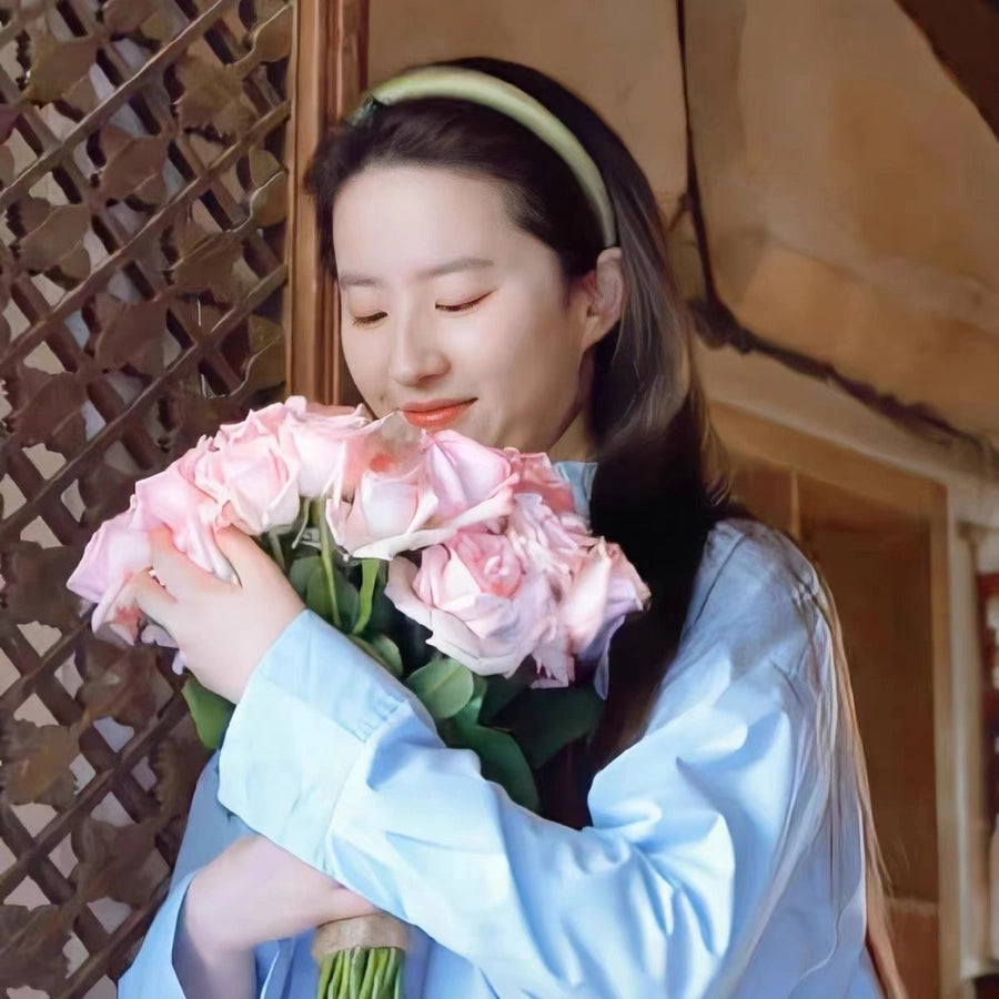 fashion solid color cloth handmade hair band 1 piece