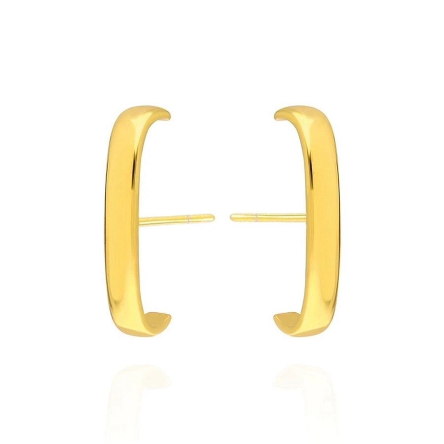 1 Pair IG Style Simple Style Geometric Inlay Copper Zircon Gold Plated Earrings