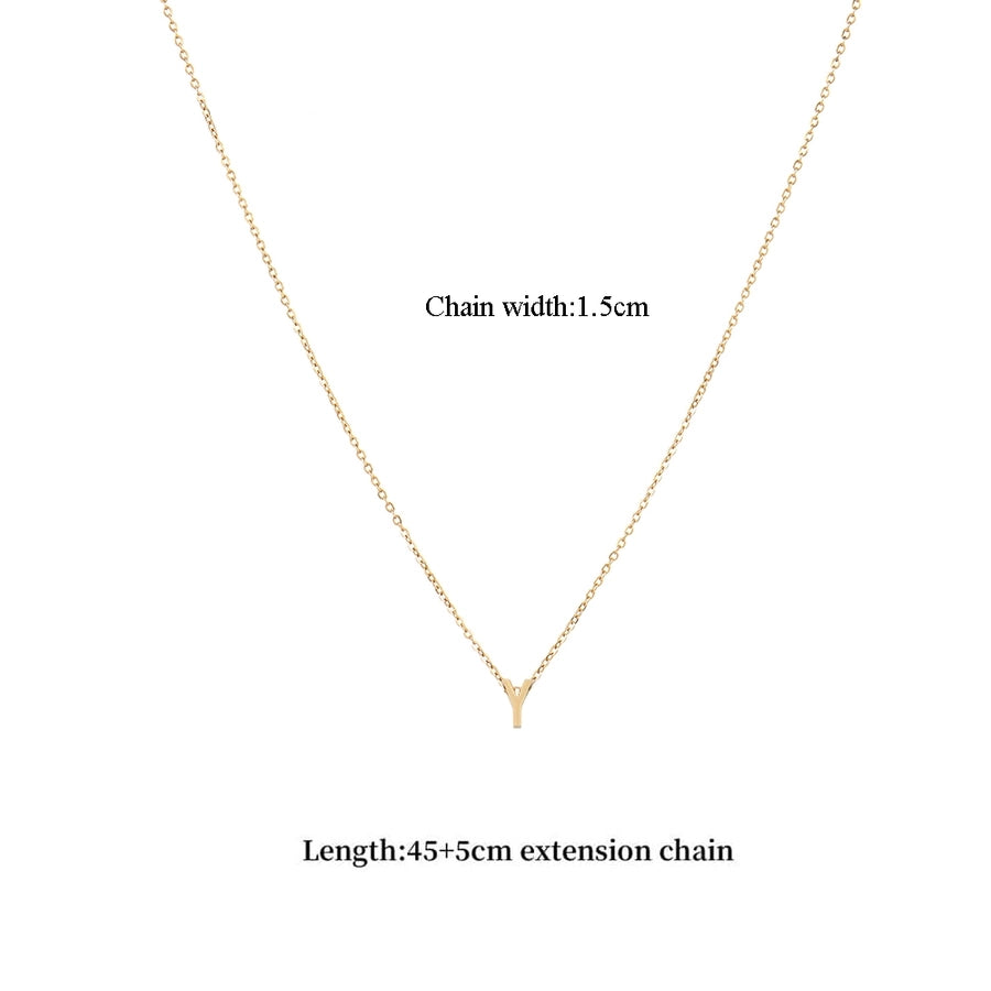 Jewelry Casual Classic Style Letter 201 Stainless Steel 304 Stainless Steel Pendant Necklace