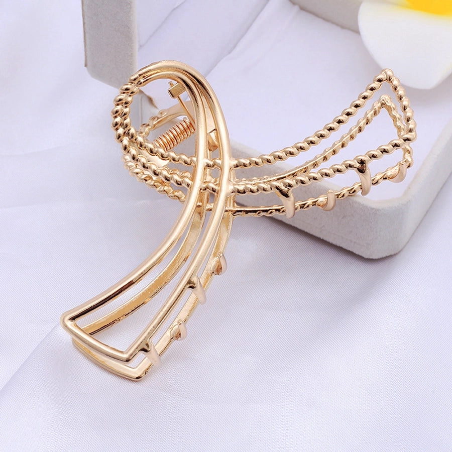 Women's net red hair clip large plate alloy grip women's back head butterfly shark clip hairpin