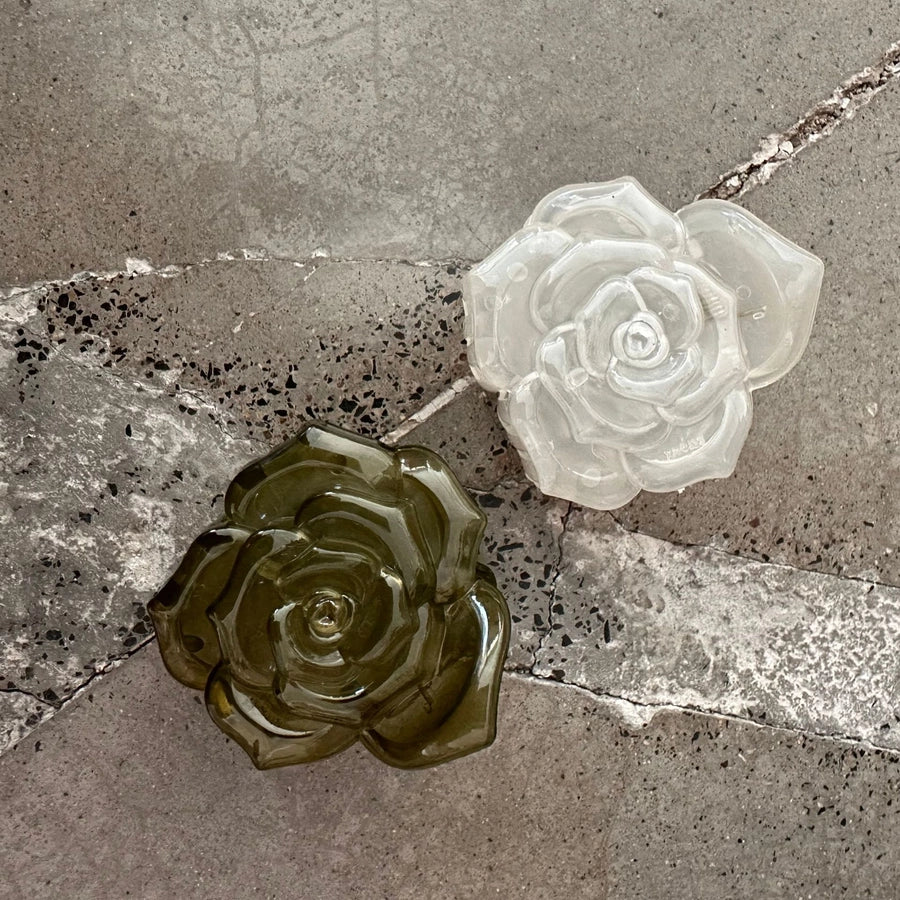 Women's IG Style Korean Style Rose Plastic Stoving Varnish Hair Clip