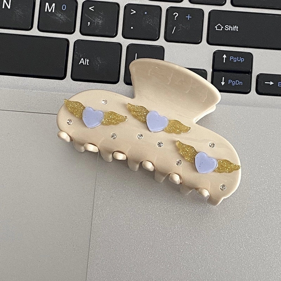 simple style bow knot acetic acid sheets printing hair claws