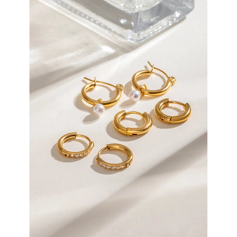 1 Set Simple Style Classic Style Geometric 304 Stainless Steel Earrings