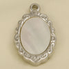 Jewelry Vintage Style Classic Style Oval 304 Stainless Steel Shell Abalone Shell 18K Gold Plated Irregular Plating Pendant Necklace