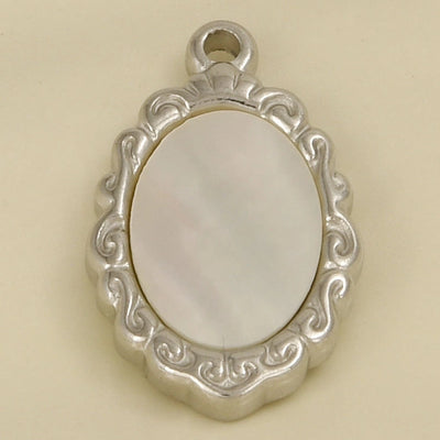 Jewelry Vintage Style Classic Style Oval 304 Stainless Steel Shell Abalone Shell 18K Gold Plated Irregular Plating Pendant Necklace