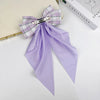Sweet Plaid Bow Knot Cloth Hair Clip 1 Piece