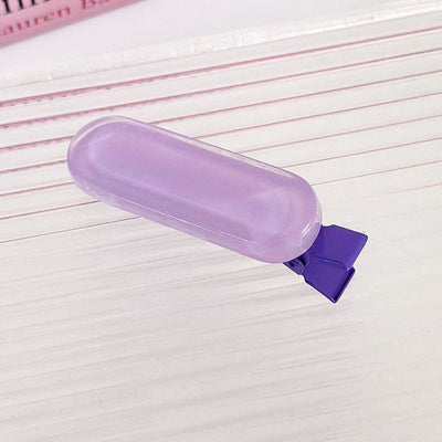 Women's Cute Vacation Sweet Solid Color Arylic Alloy Hair Clip