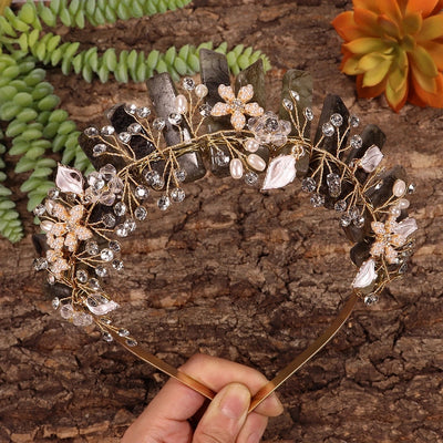 Women's Simple Style Classic Style Color Block Alloy Inlay Crystal Rhinestones Hair Band