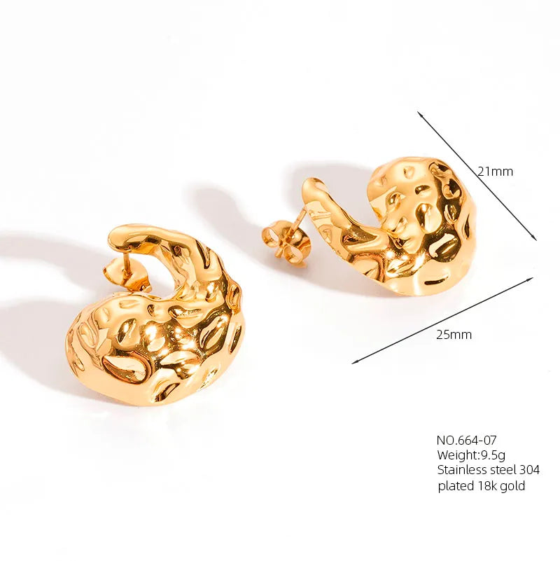 1 Pair Retro French Style Classic Style Geometric Flower 304 Stainless Steel Artificial Pearls 18K Gold Plated Imitation Gold  Ear Studs