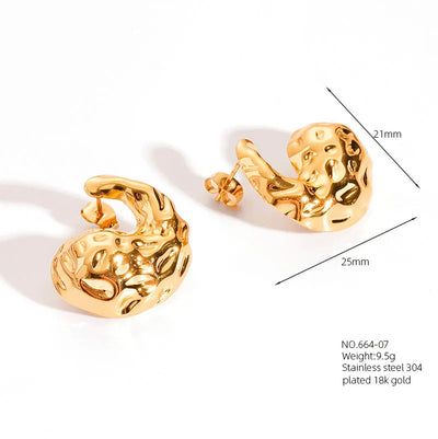 1 Pair Retro French Style Classic Style Geometric Flower 304 Stainless Steel Artificial Pearls 18K Gold Plated Imitation Gold  Ear Studs