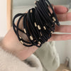 simple style solid color cloth metal rubber band 1 piece