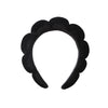 simple style color block towel velvet hair band