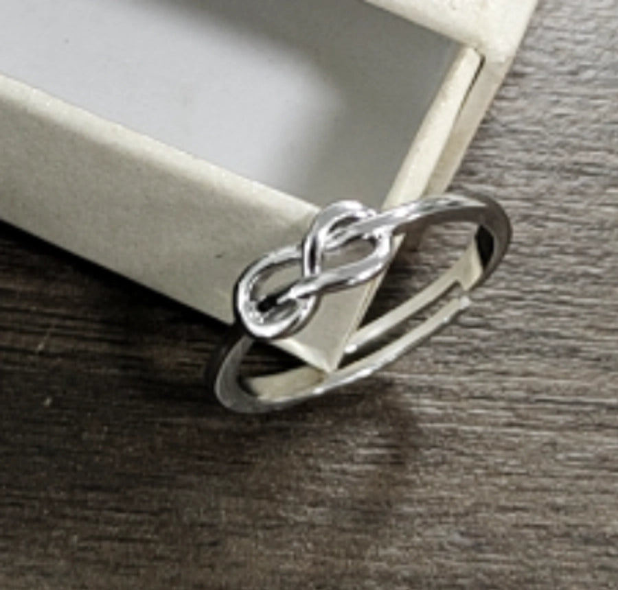 Copper 18K Gold Plated Criss Cross Infinity Open Rings