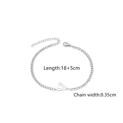 Classic Style Letter 201 Stainless Steel 304 Stainless Steel Bracelets In Bulk
