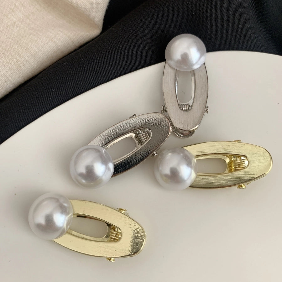 Women's Simple Style Classic Style Solid Color Alloy Hair Clip