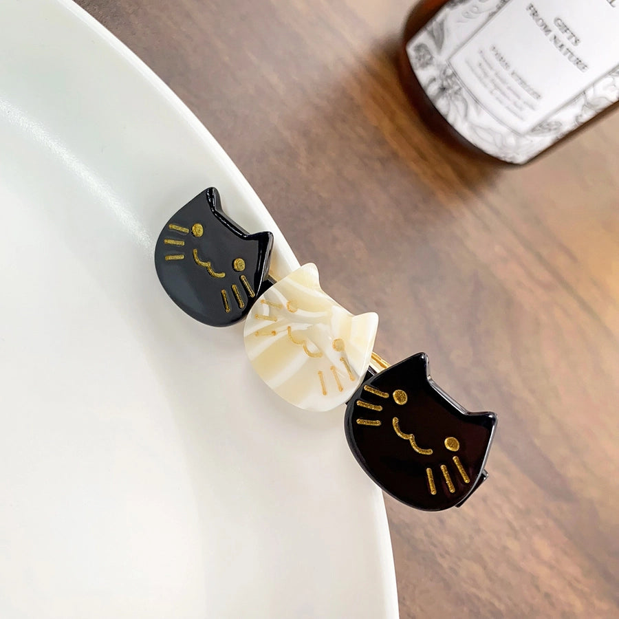 Women's Cute Cat Acetic acid sheets Hair Clip
