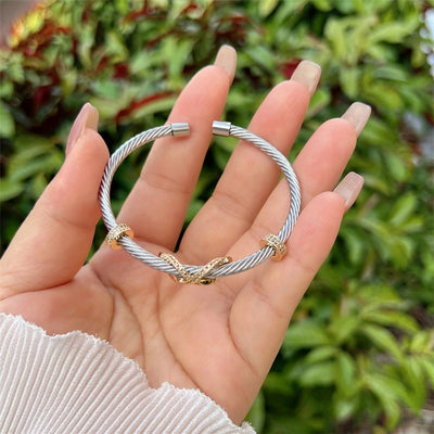 Multi-Style Copper Plating 18K Gold Inlaid Full Rhinestone Zircon Cross-Border Original New Arrivals Bracelet Fashion High-End Suitable for Daily Wear Valentine's Day Gift