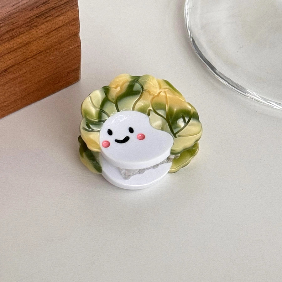 Women's Cute Color Block Acetic acid sheets Hair Claws