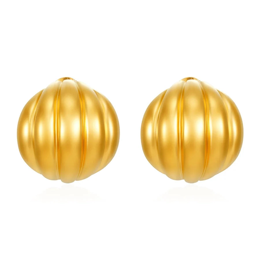 1 Pair Simple Style Geometric 304 Stainless Steel 18K Gold Plated Ear Studs