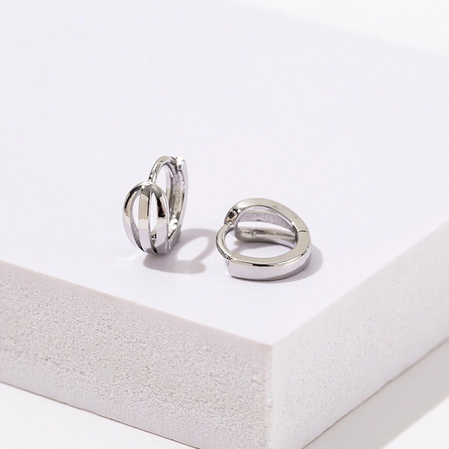 1 Pair Lady Geometric Copper 18K Gold Plated Earrings