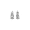 1 Pair Elegant Simple Style Grain Copper Zircon 24K Gold Plated Hoop Earrings