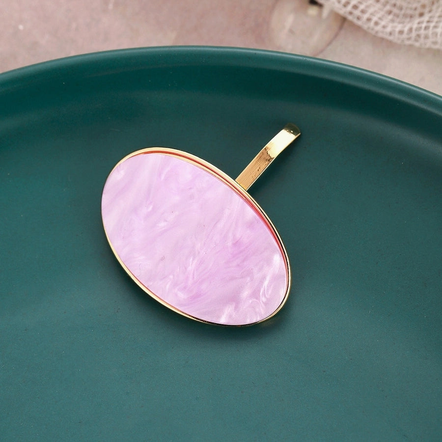 Women's Retro Color Block Acetic acid sheets Plating Hair Clip