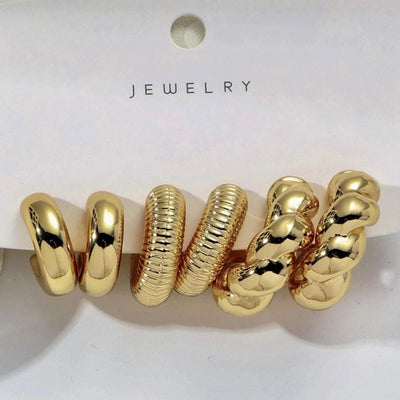 1 Set Casual Elegant Streetwear Geometric Plating Copper Earrings