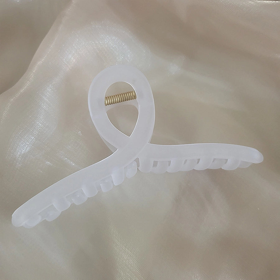 Korean-style Bright Face Non-scratch Disc Hair Clip Women's Large Frosted Elegant Shark Clip Back Head Hairpin Headwear Hair Clip