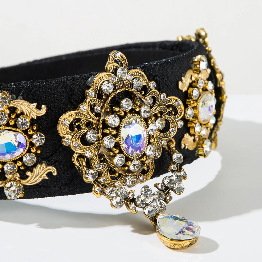 Women's Casual Vacation Classic Style Geometric Alloy Glass Hair Band