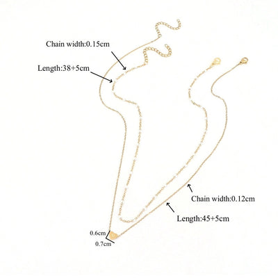 Jewelry Elegant Simple Style Classic Style Letter Heart Shape 201 Stainless Steel 304 Stainless Steel Pendant Necklace