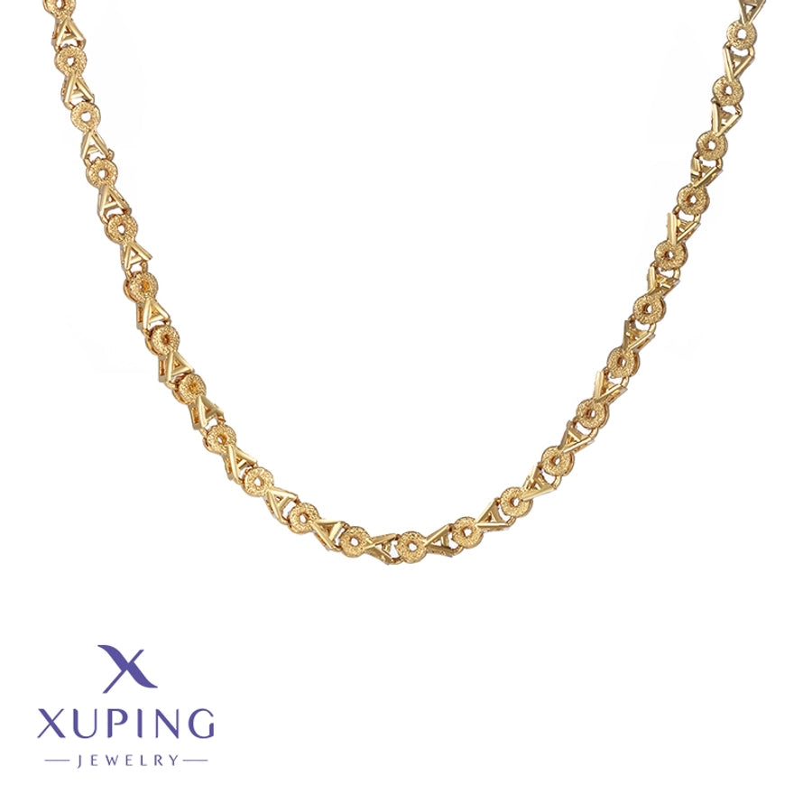Jewelry Retro Geometric Copper 18K Gold Plated Plating Necklace