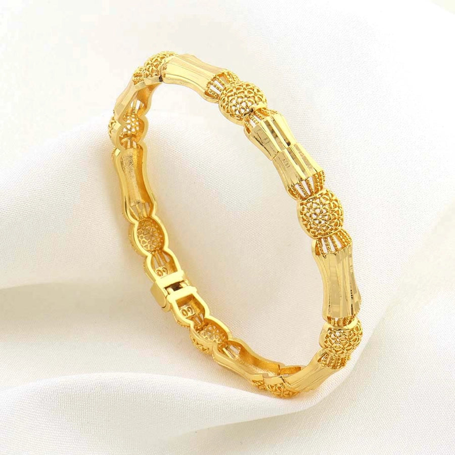 Copper Plating 18K Gold Ladies' Bracelet Temperament Entry Lux Hollow Small Waist Dubai Bridal Wedding Jewelry