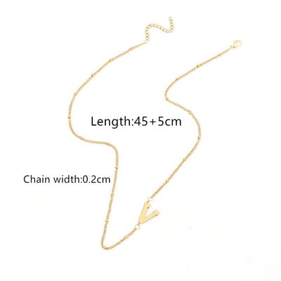 Jewelry Simple Style Classic Style Letter 201 Stainless Steel 304 Stainless Steel Pendant Necklace