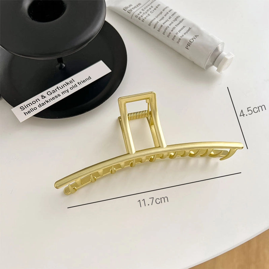 retro geometric alloy plating hair claws