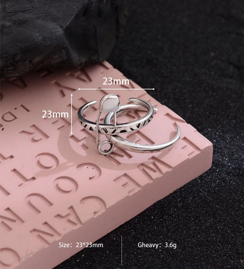 Copper Paper Clip Open Rings