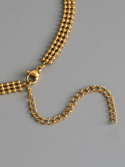 Copper ball chain Beaded chain Necklace