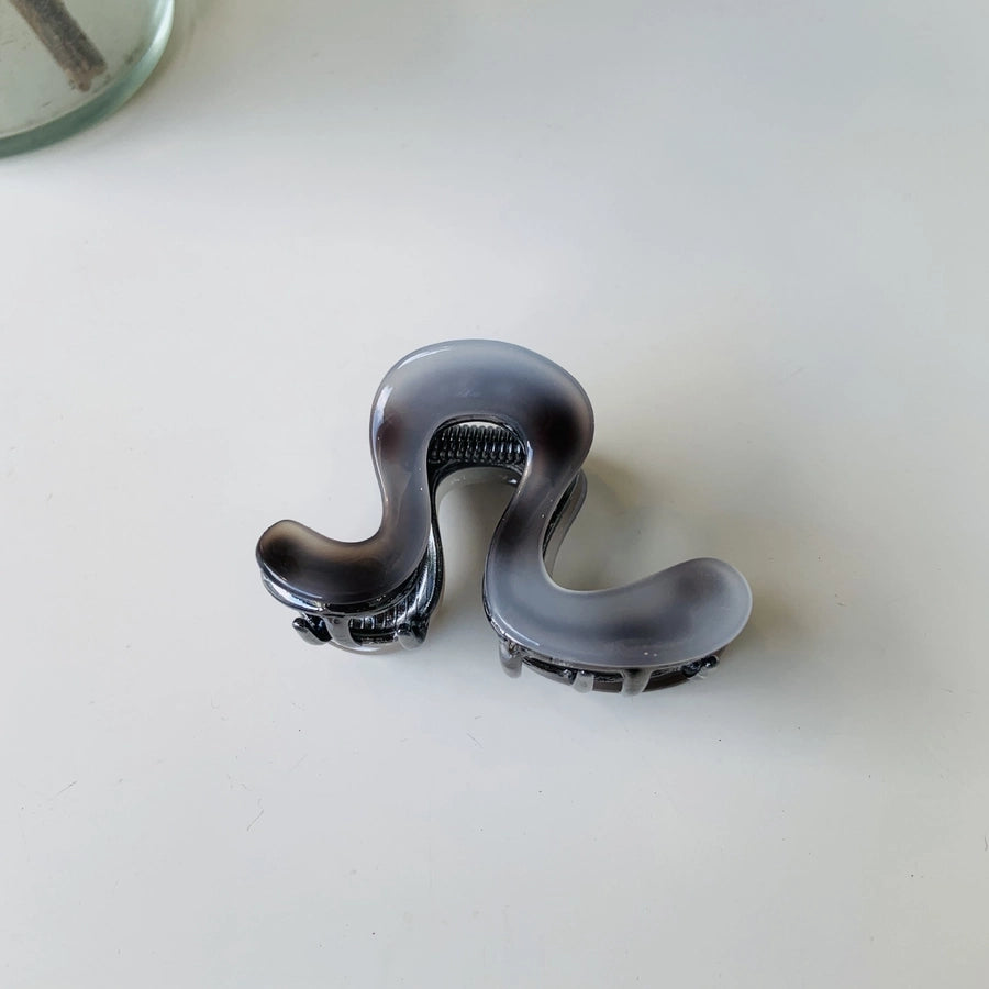 Women's Simple Style Color Block Plastic Resin Polishing Hair Claws