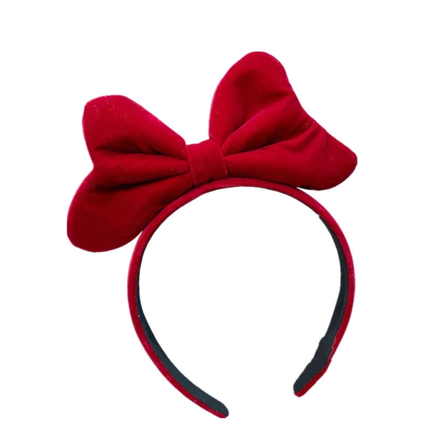 new red big bow headband sweet korean cute hair accessories