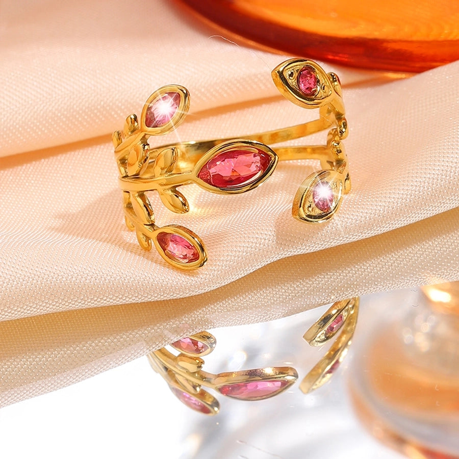 Jewelry Elegant Simple Style Classic Style Geometric 304 Stainless Steel Open Rings