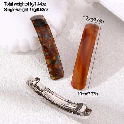 Women's Vintage Style Simple Style Tie Dye Acetic acid sheets Hair Clip