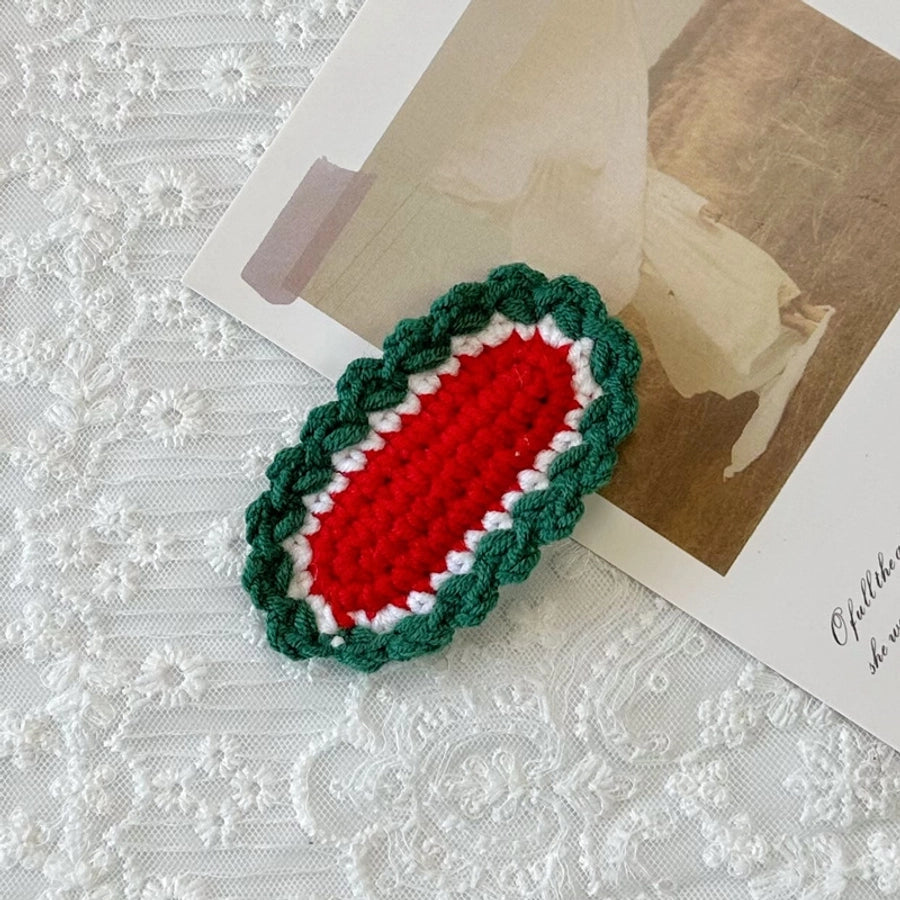 Christmas Cute Kid'S Christmas Tree Christmas Socks yarn Hair Clip