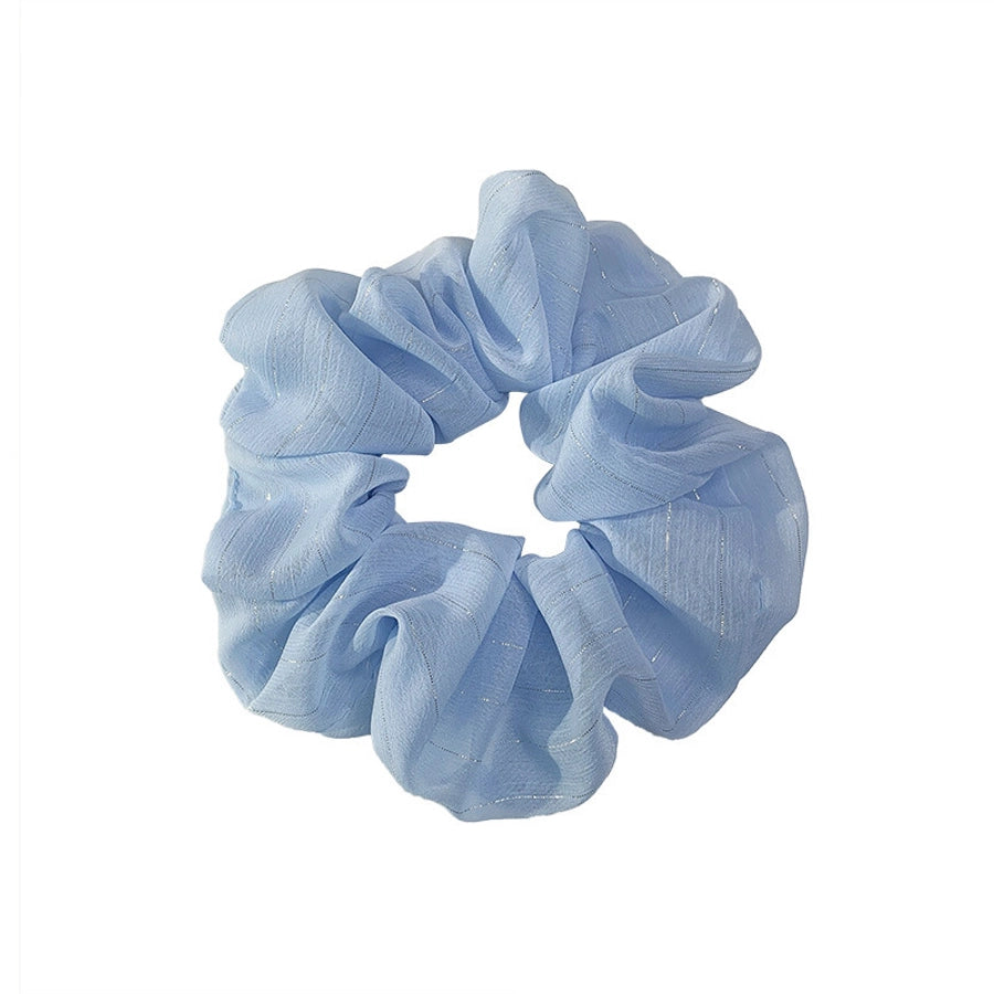 korean silk flower color hair scrunchies