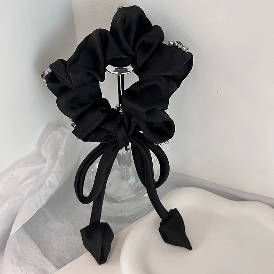 Women's Lady Solid Color Cloth Hair Tie