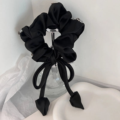 Women's Lady Solid Color Cloth Hair Tie