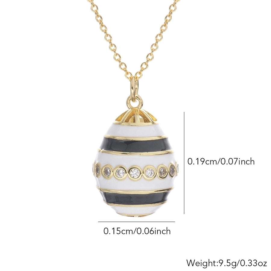 Jewelry IG Style Simple Style Rejuvenating device Copper Rhinestones Epoxy Inlay Pendant Necklace